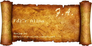 Für Alina névjegykártya